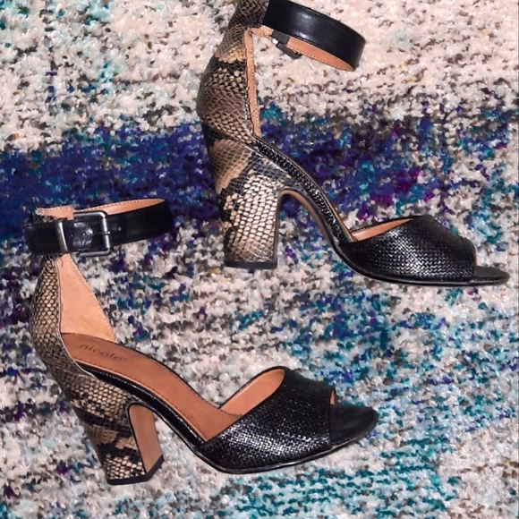 Nicole Snakeskin Heels - Picture 3 of 13